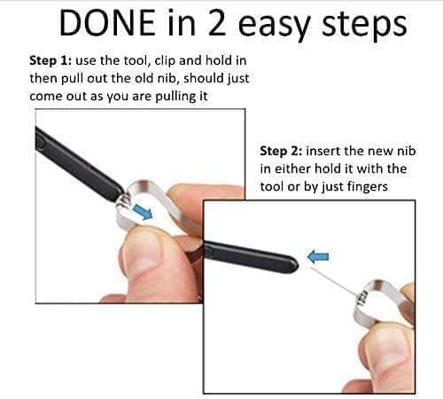 5 stk. udskiftningstips Stylus Pen Nib Dele til Samsung Galaxy Note10 Note10 Plus Note 20 Note 20 Ultra 5G Tab S6 S6 Lite S7 S7+ Plus (sort)
