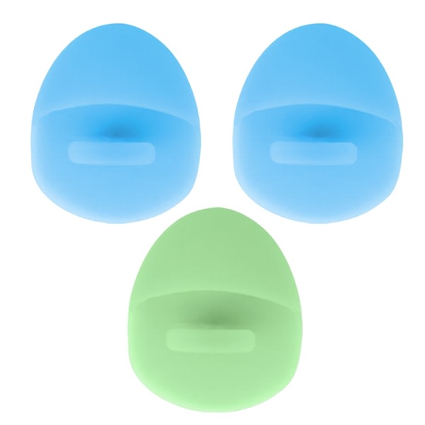CQBB Supermjuk silikon ansiktsrengöring och massageborstemanual 2*Blå+1*Grön