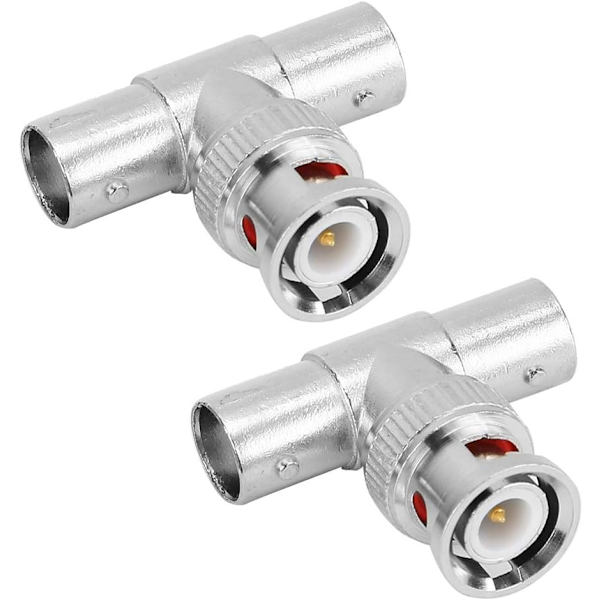 BNC Adapter, BNC Splitter Hurtig transmission koaksial stik med 2 til videosignalallokering