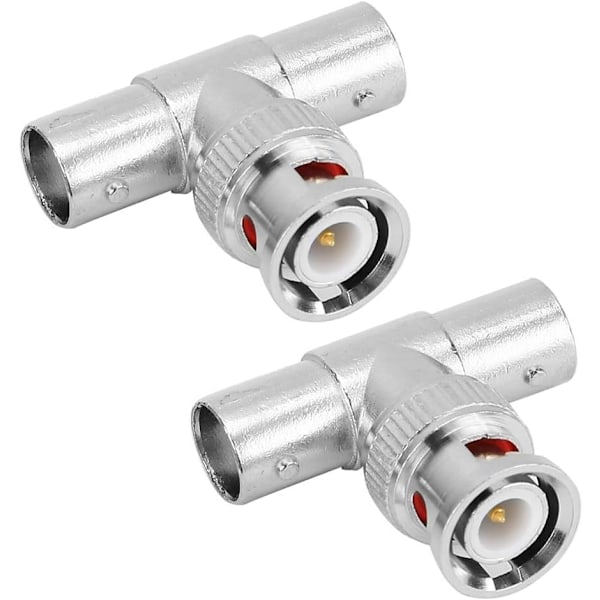 BNC-adapter, BNC-splitter Snabb överföring av koaxialkontakt med 2 för videosignalallokering