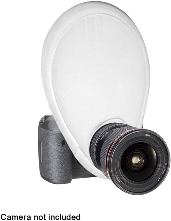 Kamerablixtdiffusor, vikbar softbox-ljusdiffusor, PU-material, för fotografering och studio, vit