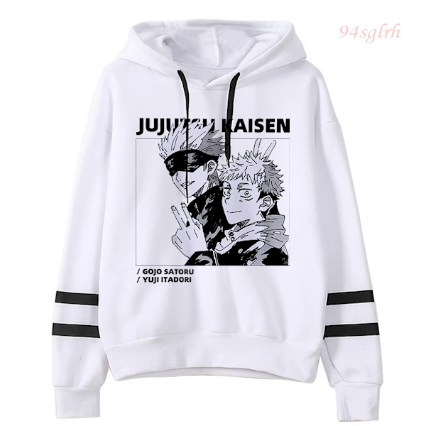 Unisex Jujutsu Kaisen Anime Yuji Itadori Hoodies Herr Harajuku Gojo Satoru Kawaii Manga Grafisk Streetwear Sweatshirts Tröjor 15511 Asian L