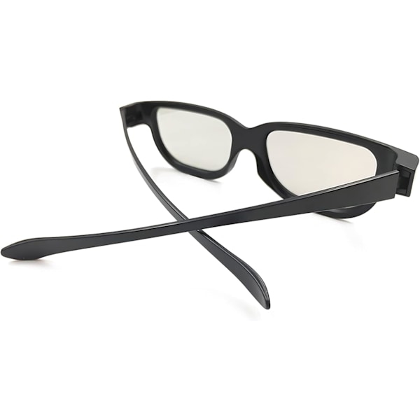 3D-lasit, pyöreästi polarisoidut ei-välkkyvät passiiviset 3D-lasit RealD-formaattielokuville/Passiivinen polarisoitu 3D-TV-projektori - 3D-lasit 2 kpl 2 pcs