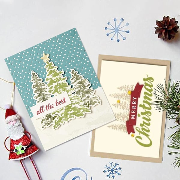 Metallstansar och stämpelset 2024 | transparent julstämpel för DIY, födelsedagar, scrapbooking och hantverk | stansmallar nyheter 2024 (set 1) Set 1