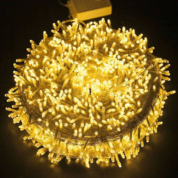 100m 1000 LED Jul LED-slingor Utomhus Fe Garland Semester Bröllopsfest Fe Garland