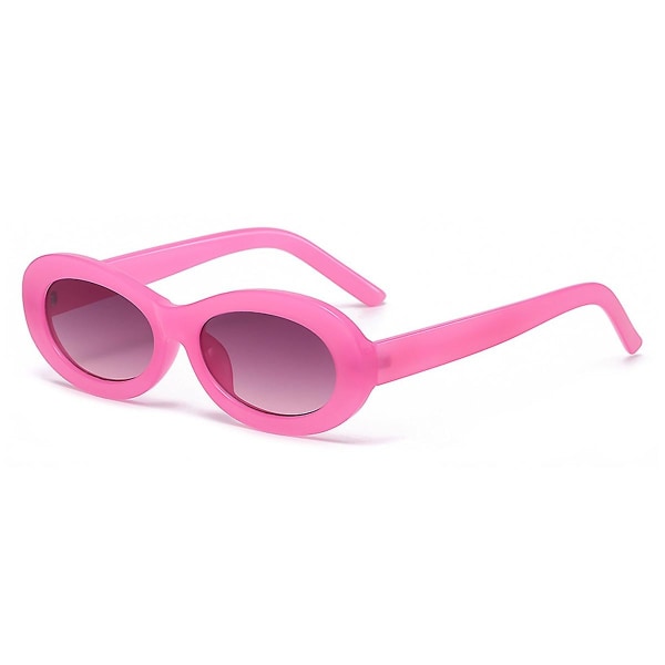Retro ovala solglasögon Trendig gatufotografering Hiphop-solglasögon med små ramar, gjorda av PC