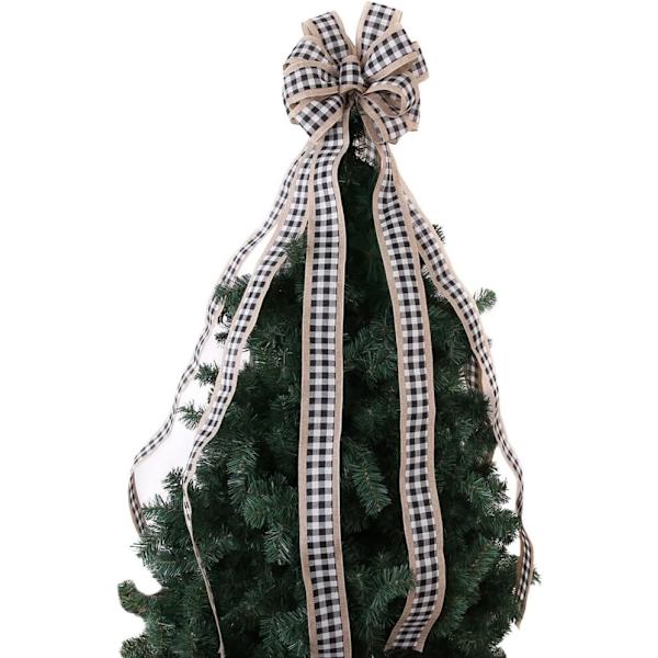 Julrosett, dekoration, stor julgran, rosett, julgransprydnad, för juldekoration, röd julrosett, julkrans, julgran, hängande dekoration Vit
