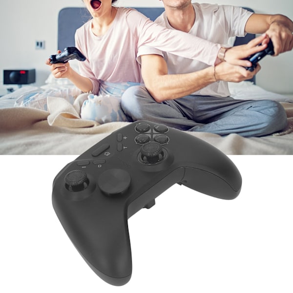 Trådløs spillkontroll Profesjonell ergonomisk følsom Hjem USB Gamepad Joystick for Android Svart