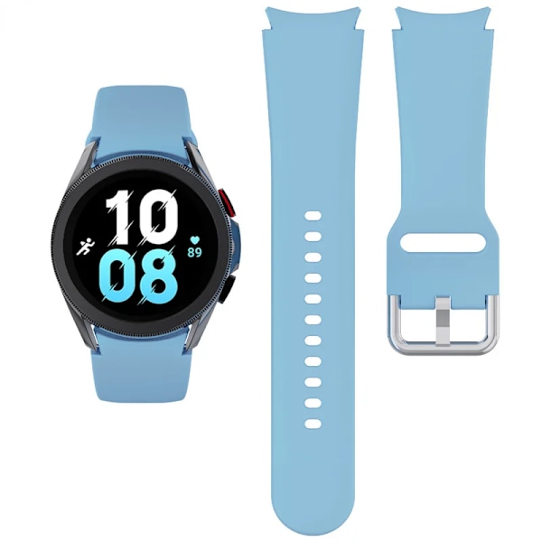 Silikonrem for Samsung Galaxy Watch 6 5 4 44mm 40mm 45mm Watch Reserveband for Watch 6 4 Classic 47mm 43mm 46mm Sky blue Galaxy 6 44mm 40mm