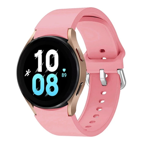 Silikonrem for Samsung Galaxy Watch 6 5 4 44mm 40mm 45mm Watch Reserveband for Watch 6 4 Classic 47mm 43mm 46mm Pink Watch 4 Classic 42mm