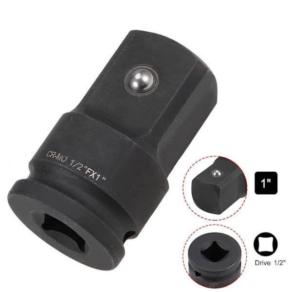 1/2-tomme adapter til slagnøgle, 1 tomme, hun til han, Cr-Mo Otn—max