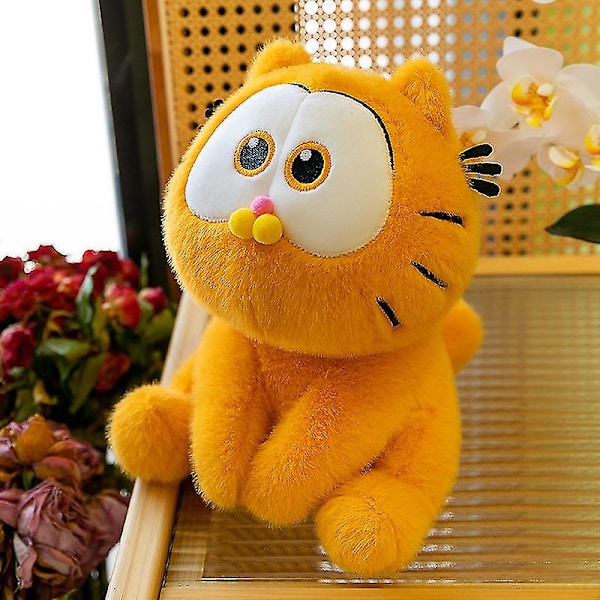 Garfield plyschdocka barnens födelsedagspresent kuddedocka europeisk mink sittande version - 25 cm 25 cm