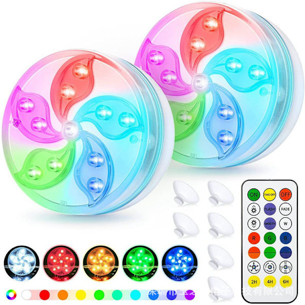 Pool Badekar Lys Syv Farver 13 Lys New8cm-21keys 1 light + 1 remote control