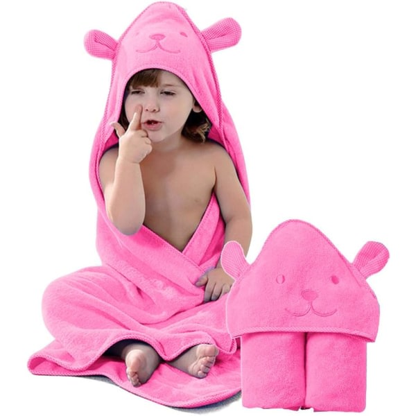 Bear Hooded Handduk för barn, 100% Cutton Tyg toddler Poncho SQBB