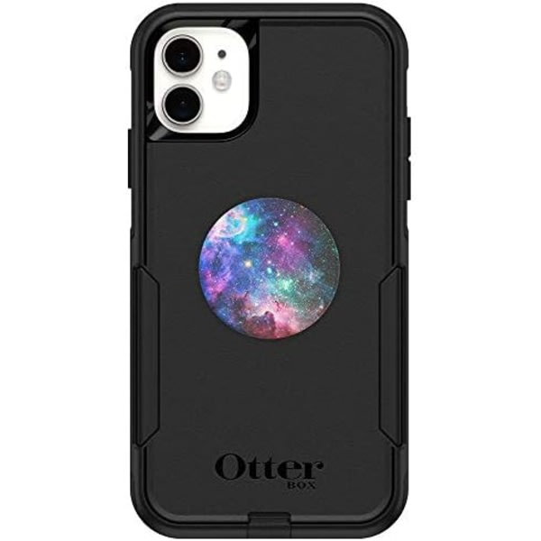 SQBB OtterBox Bundle COMMUTER SERIES Case för iPhone 11 - (MINT WAY) + PopSockets PopGrip - (OPAL) Svart \/ Nebula Case & PopGrip Case