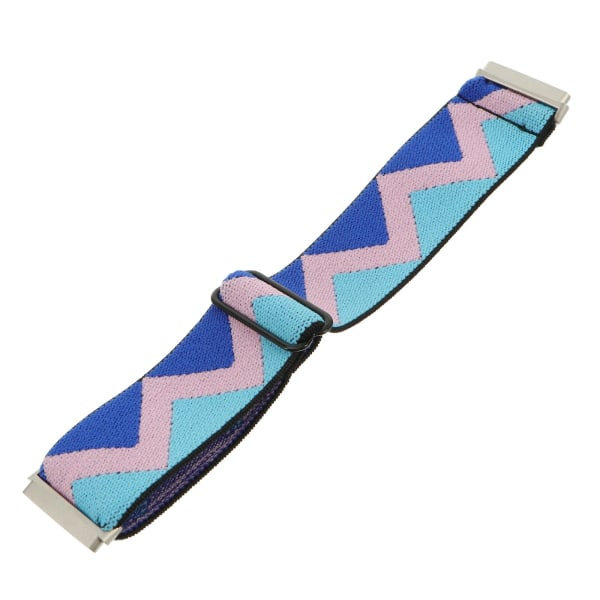 SQBB Vävd handledsrem Kreativt klockarmband Armband kompatibelt för Fitbit Versa Blå 4.3X2.6CM