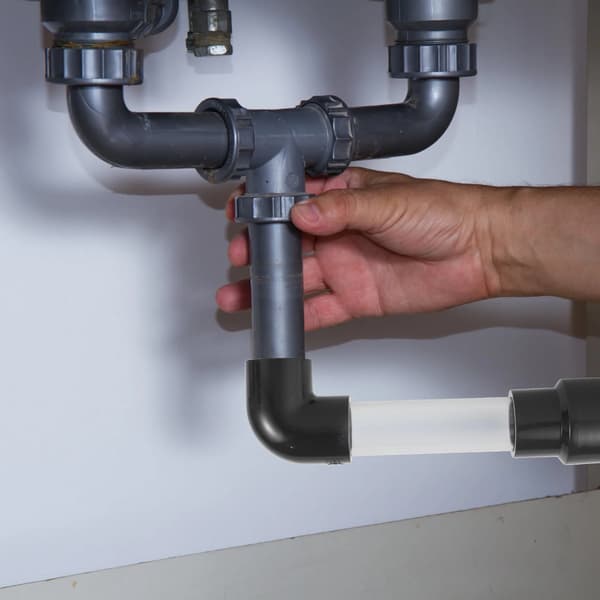 Støvsugerslange til PVC-røradapter, HVAC-afløbsrenser til AC-kondensafløbsrensning, sort, 2-pak