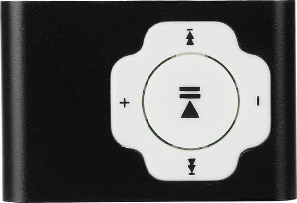 Mini MP3-afspiller | inkluderer USB-datakabel | kompatibel med micro SD-kort (medfølger ikke) | sort