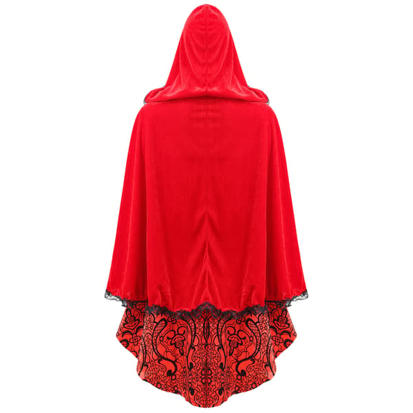 Rødhætte Kappe og Kjole til Voksne - Plus Size Kostume til Forestillinger Halloween & Jul M-max