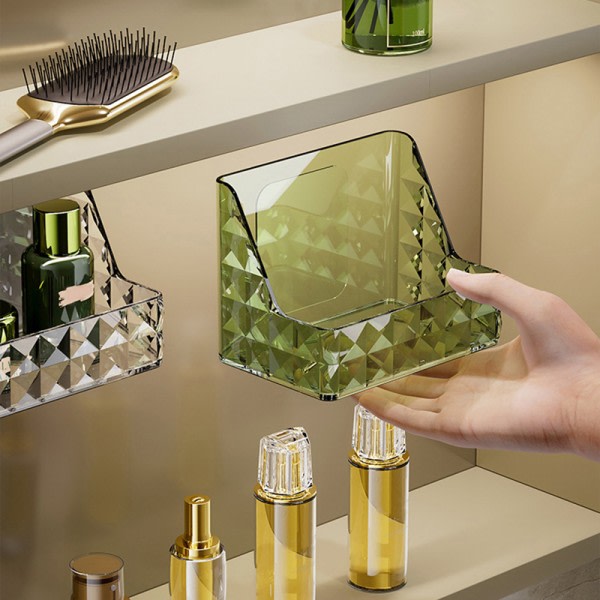Lyxig Makeup Organizer Desktop Kosmetisk förvaring Badrum Su Green SQBB