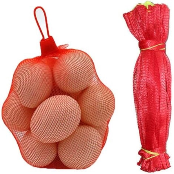 Plastic Net Bag, 200 Pieces Reusable Net Bag, Fruit and Vegetable Packing Mesh for Egg, Nut, Grocery Net Bag, Fruit and