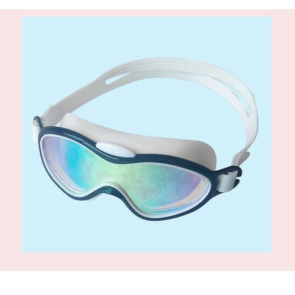 Barnsimglasögon hd anti-dim-plätering stor ram transparent färgglad vanligt vattentätt UV-skydd