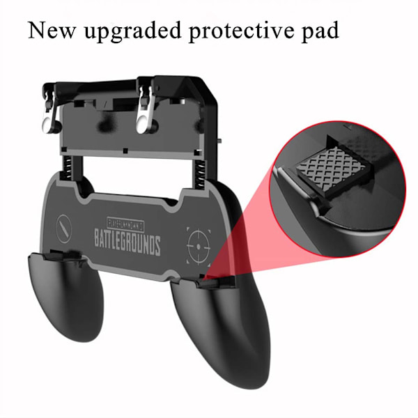 Gaming Grip med bærbar lader kjølevifte, for PUBG Mobile Controller L1R1 Mobilspill Trigger Joystick for telefon (Oppgradert versjon 4000mAh) 4000mAh 4000mAh