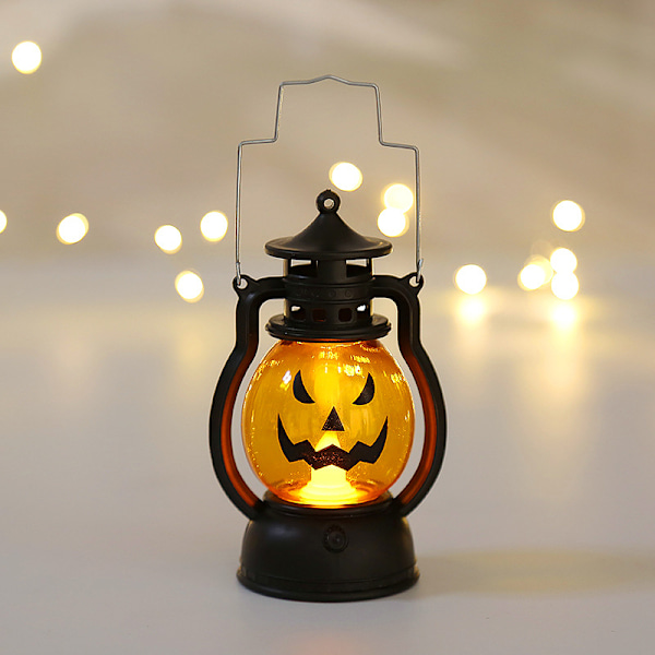 Halloween pumpa lykta med LED (3st)