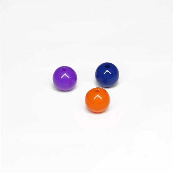 Lös Bollar 500G Candy Färg Akryl Runda Pärlor 3-12Mm Spacer Pärlor För Nålsarbete & Smycken Tillverkning ljusgul 13 20mm 500g