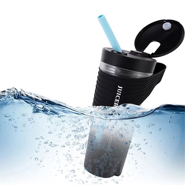 Bärbar Blender, Smoothie Blender för Shakes och Smoothies med USB uppladdningsbar, trådlös Blender på språng White White
