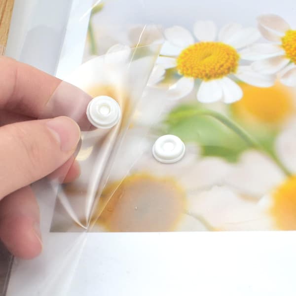 5 st A4-plastfickor, genomskinlig mapp med tryckknapp - max