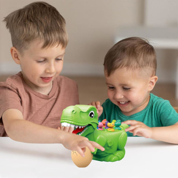 Dinosaur Hammering Leke for Barn | Lyd & Lys Interaktivt Slagspill for Tidlig Utvikling Green