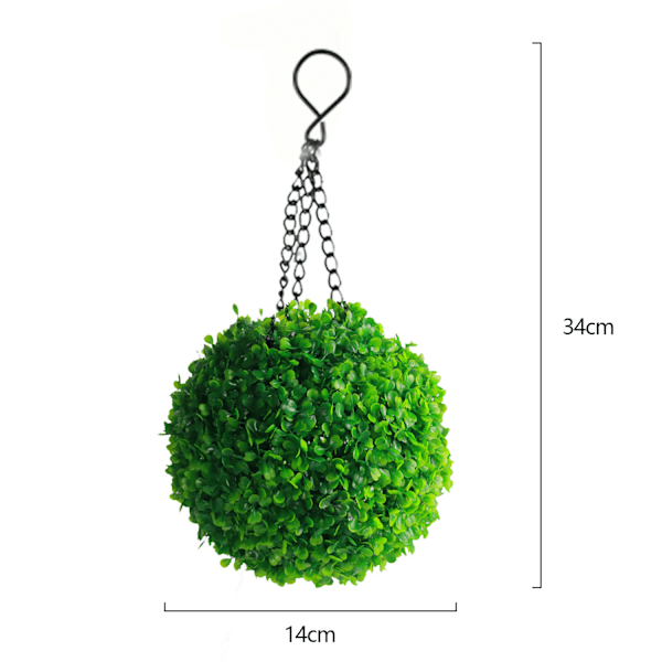 Kunstige buksbom topiary kuler Green 34*14CM