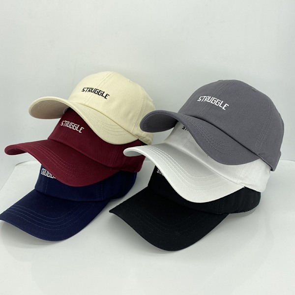 Hatt Dam med broderi av alfabetet, mjuk topp, vår, sommar, höst Röd Red