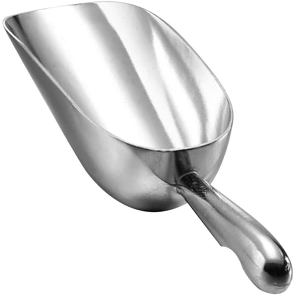 Støbt Aluminium Iskube-Ske, 12 oz Køkkenhjælpeværktøjsskovl til Ismaskine og Mad 12 OZ