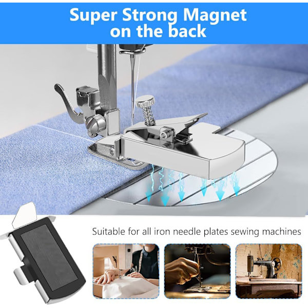 Magneettinen Saumanohjain, Monitoiminen Ompelijatarvike Leikkurilla Aloittelijoille 1 pc