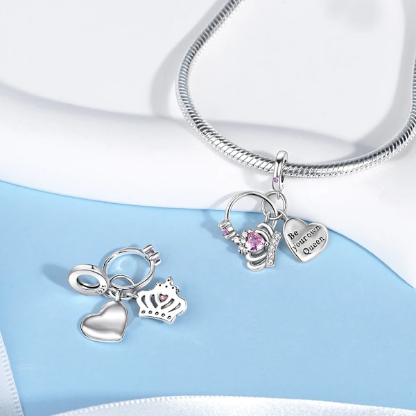 Passar Pandora Original Armband 925 Sterling Silver Luminous Bulb Järn Torn Charms Blå Ögon Pärlor Diy Smycken Hall Gåva ONT332