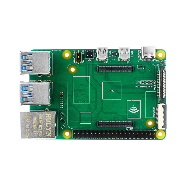 SQBB CM4 till PI4B Adapterkort Datormodul Micro HD USB3.0 1000M Ethernet-gränssnitt CM4-PI 4B för Raspberry Pi 4B