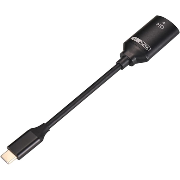 Type C til HD Kabeladapter, 4K Højhastighedsvideo og Lyd Sort Black