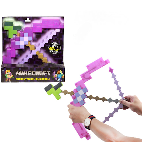 Minecraft-lelut, roolipelivarusteet lapsille, lahja lapsille Violetti