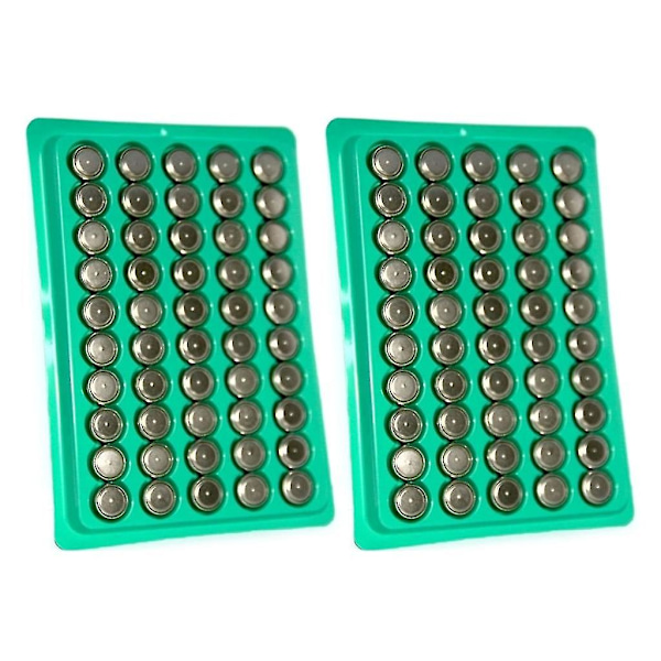 Pakke med 50/100 Ag13 knapbatteri LR44 knapbatteri MP3-afspiller legetøjsklokke lommeregner zink-manganbatteri 1,55 V [DB] 100 stk 100 pieces