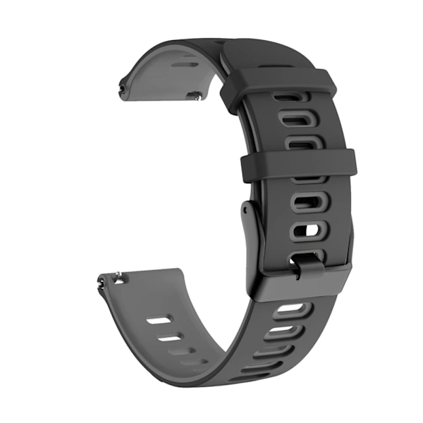 20 22 mm silikone rem til Garmin Venu 3 Band Forerunner 265 255 245 Music Vivoactive 4 Band til Garmin Venu Sq 2 Plus armbånd Sort Grå 22mm