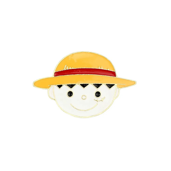 En bit tecknad brosch anime actionfigur Luffy Zoro Sanji stift emalj smycken ryggsäck kläder broche barn födelsedagspresent imitation rodiumpläterad
