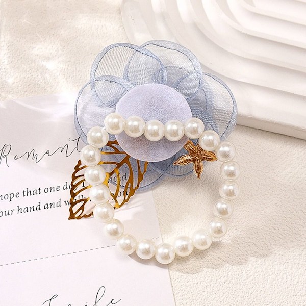 2 ST Brud Handledsblomma Ros Armband BEIGE Beige