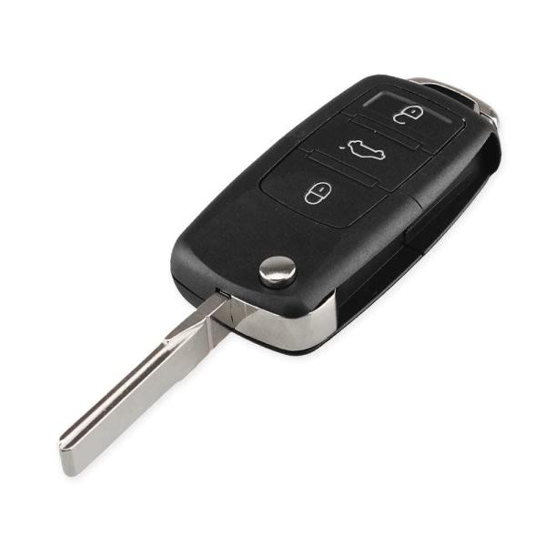 CQBB 3-knappar vikbart nyckelskalsblad till VW Volkswagen Svart one size