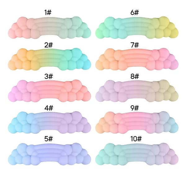 Håndleddsstøtte i Memory Foam Sky-mønster Myk Silikonmusematte HS 092_max