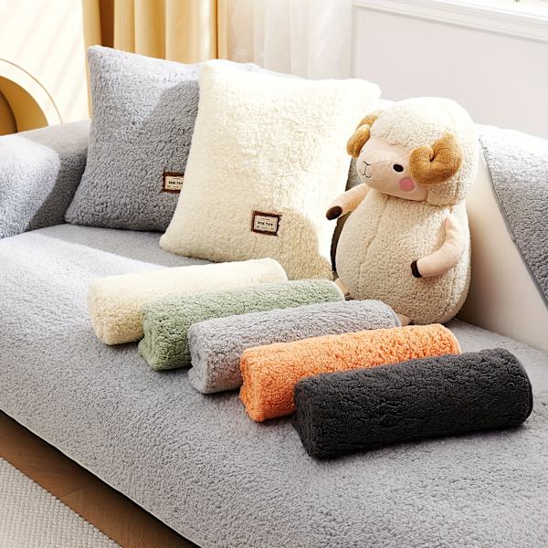 1 kpl Sherpa-sohvanpäällinen, Paksu sohvanpäällinen, Lemmikin suosikki, Koira- ja kissaystävällinen, Pehmeä ja pörröinen, Liukumaton sohvanpäällinen