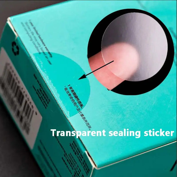 Runde Transparente Klistremerker 500 stk / Rull Selvklebende Klistremerke Flikforsegler for Mellommål for Expressforpakning Tetning Klar