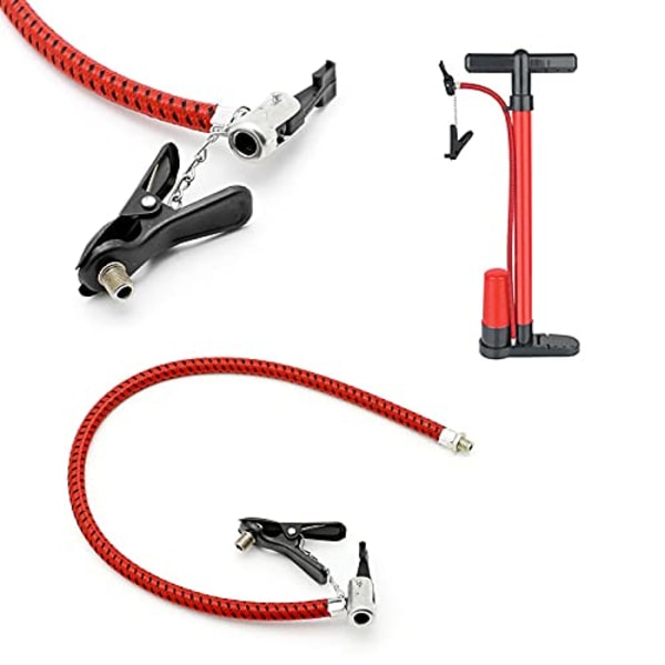 Käsikäyttöinen ilmapumppuletku, ilmapumppuletku adapterilla, varaletku polkupyörän pumppuun, kannettava kumityökalu 60 cm