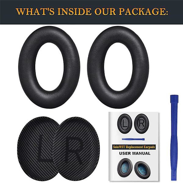 Vaihtokuulokkeiden pehmusteet Bose QuietComfort 35 (qc35) & Quiet Comfort 35 Ii (qc35 Ii) kuulokkeille {DB Tummansininen Dark Blue